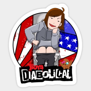 sky the boys diabolical Sticker